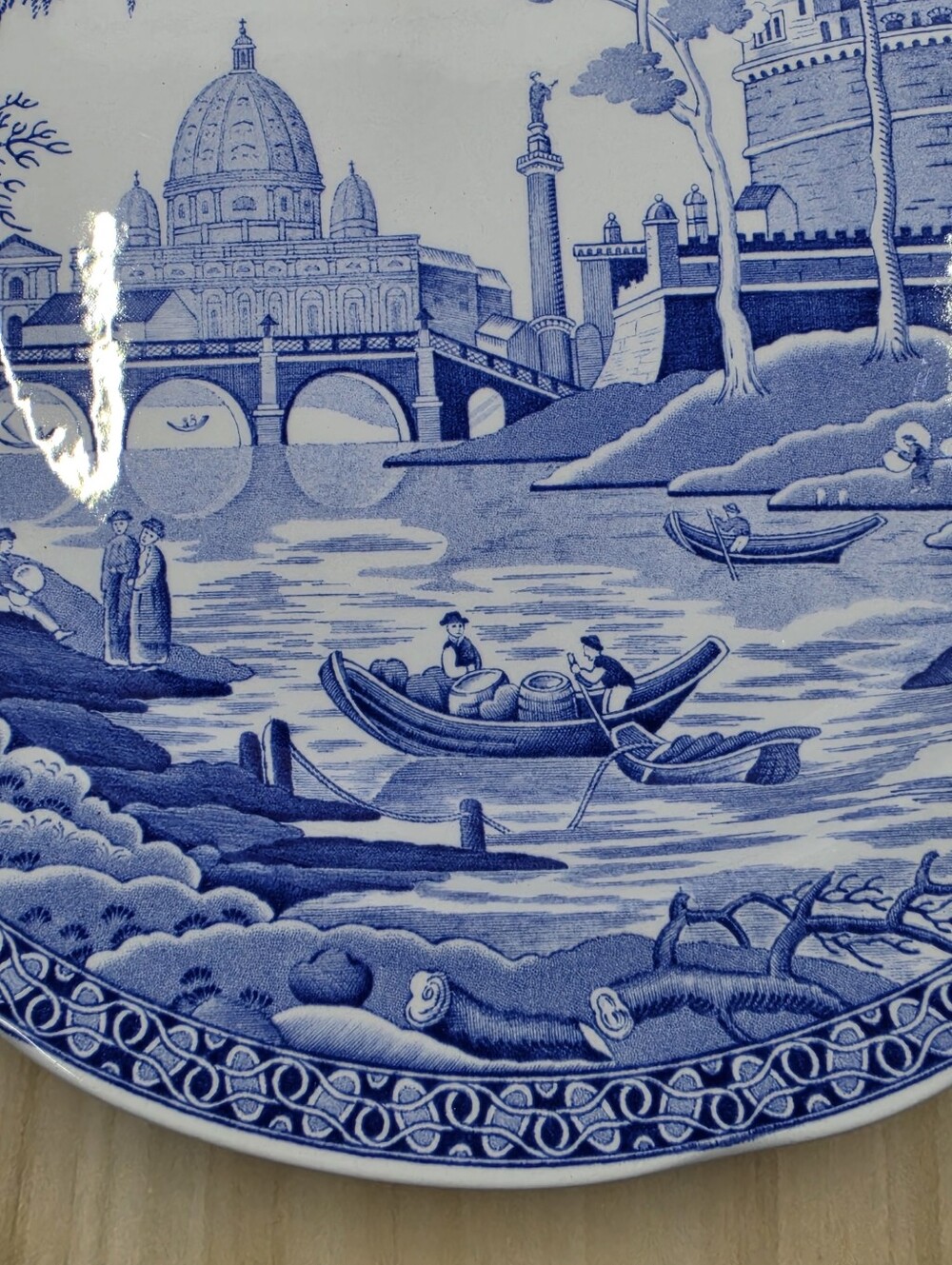Spode Blue Room Collection Rome Dinner Plate Made In England - Picture 15 of 16